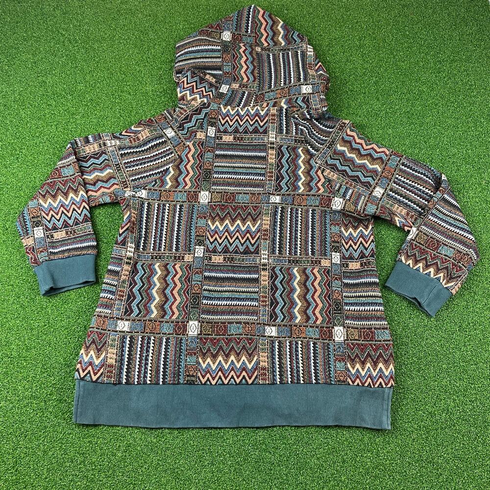Vintage Oddi Brown Patchwork Pullover Sweatshirt … - image 5